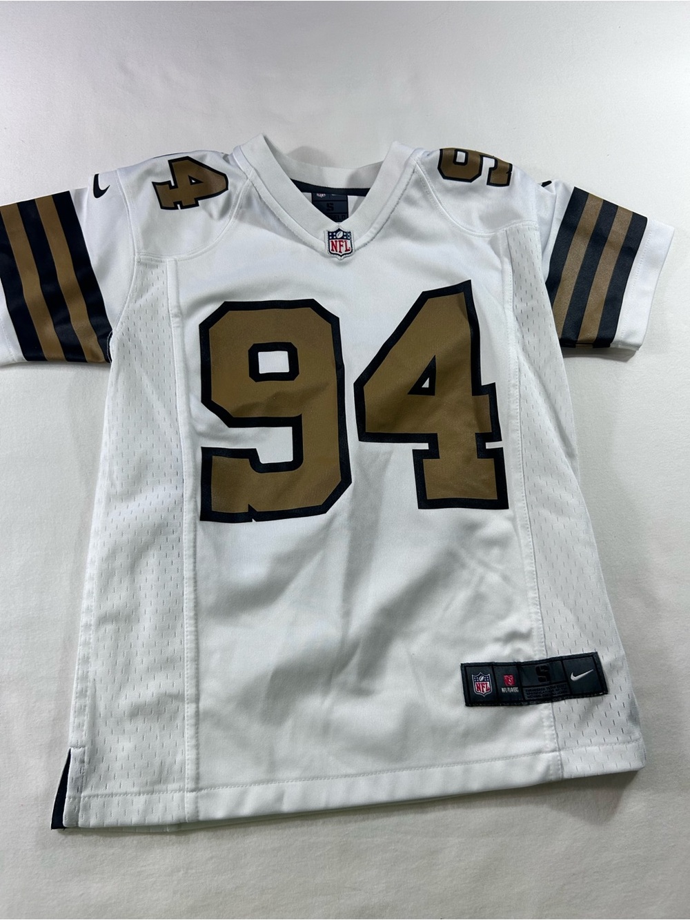 Nike On Field Cameron Jordan #94 New Orleans Saints Color Rush Jersey Youth S